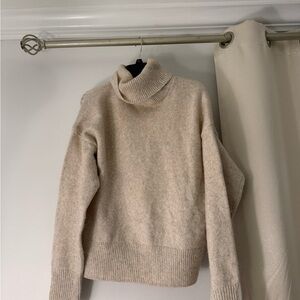 H&M Cream Cowl Neck Sweater